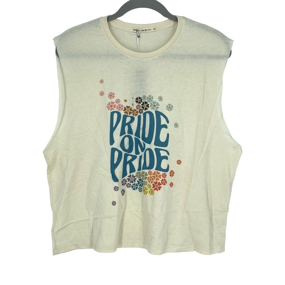 Marine Layer Pride On Pride Tank Tan Medium NWT